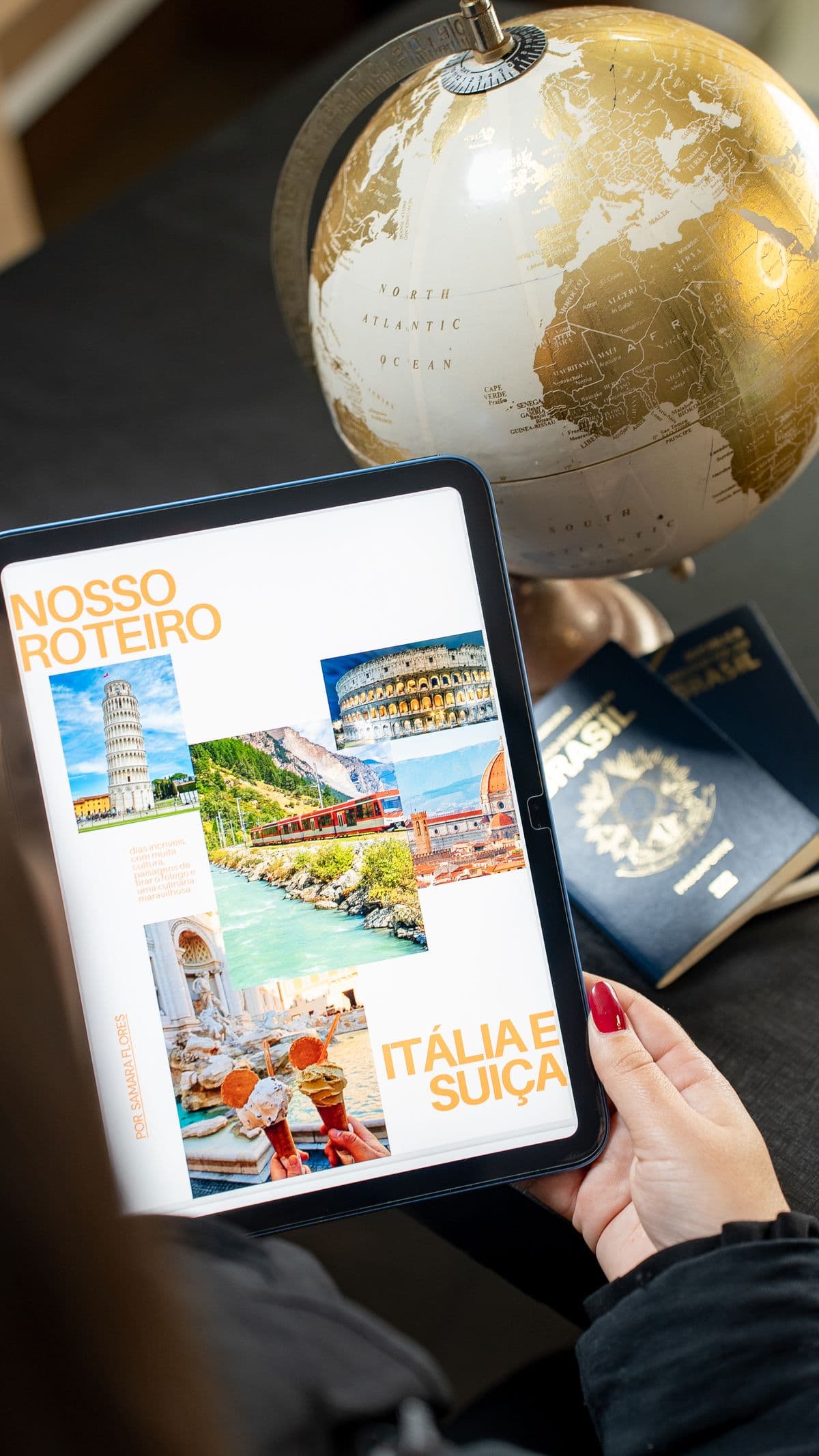 A travel adviser reviewing plans with a customer